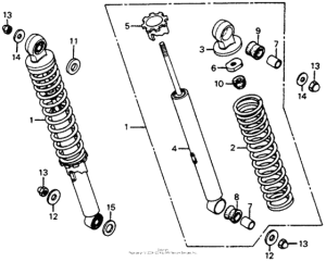 CB125S Rear shock absorber 79