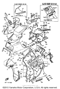 FZ700TC Передний обтекатель