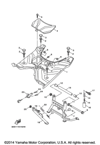 YW125 Подножки