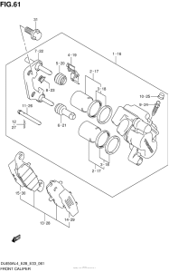 DL650 (ABS) Передние тормоза