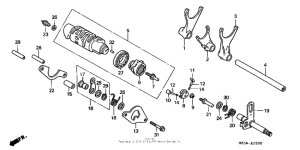 VF750C Вилка переключения передач