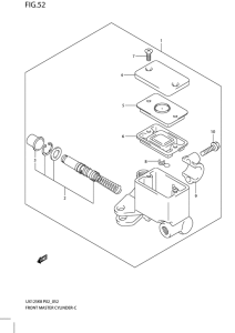 UX125 Передний тормозной цилиндр