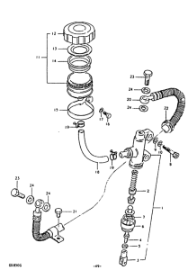 GS850 Задний тормозной цилиндр