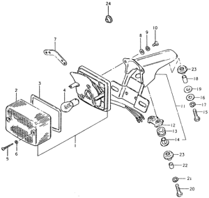 TS125 Задний комбинированный сигнал