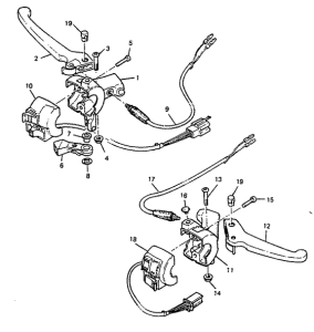 CW50 Handle switch. lever