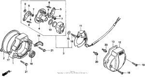 XR200R Зажигание генератора импульсов