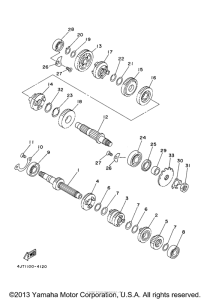 TZ125M Трансмиссия
