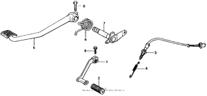 CB750 Brake pedal + change pedal