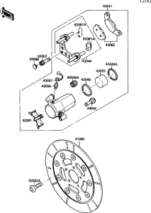 VN1500 Передний тормоз