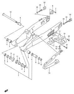 RM125 Маятник задний