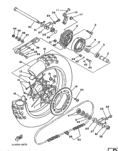 YZ125 Переднее колесо