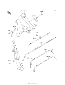 VN900 Тросы управления