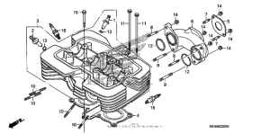 CMX250C Головка цилиндров