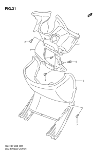 UG110 Leg shield cover