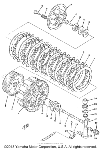TY250A Сцепление