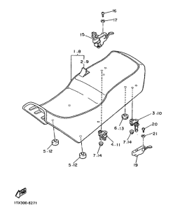 FJ1200 Сиденье