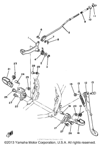 YZ125H Stand - footrest