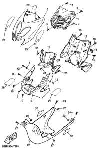 YQ50 Ветровое стекло