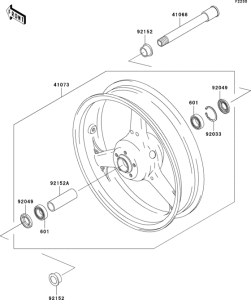 ZR1000 Переднее колесо