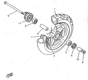 CW50RSX Переднее колесо