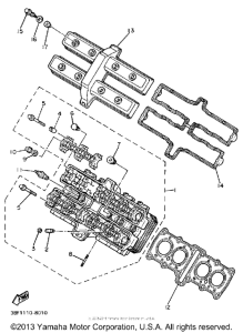 FZR400U Головка цилиндров