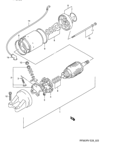 RF900 Стартерный мотор
