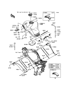 ZX1000 Топливный бак