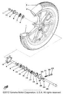 XS400D Переднее колесо