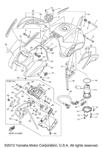FZ8NDC Топливный бак