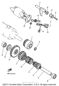XV700CTC Муфта стартера
