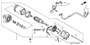 VT1100C3 Стартерный мотор