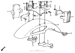 CB700SC Переднее крыло