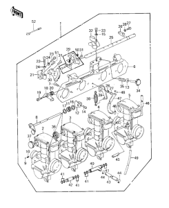 KZ1000 Carburetor assy