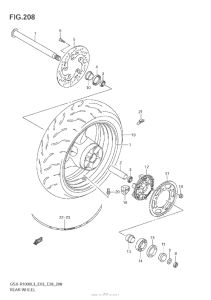 GSX-R1000Z Rear Wheel (Gsx-R1000Zl3 E28)
