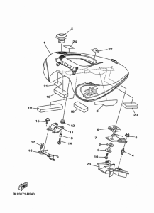 XV1900CU Топливный бак