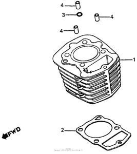 XL200R Цилиндры