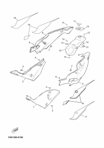 TZR50 Боковая крышка