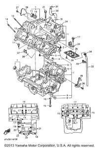 YZF600RJ Картер двигателя