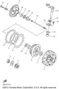 WR400FL Сцепление