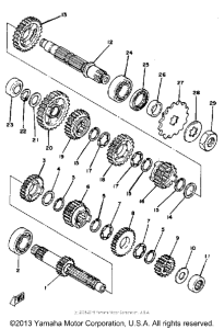 YZ465H Трансмиссия