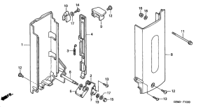 PAC16A Battery case cover