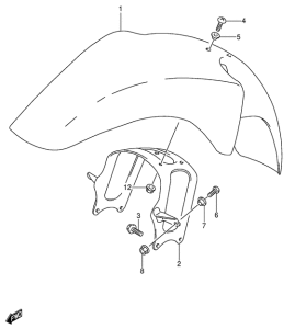 DR650 Переднее крыло