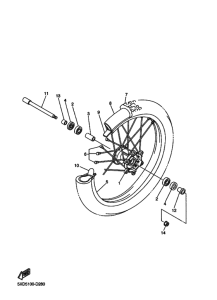 YZ250F YZ250FV Transom + tube