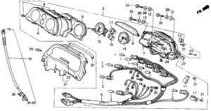 Спидометр + тахометр