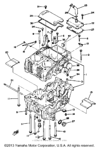 XS400_2F - 1979 Картер двигателя