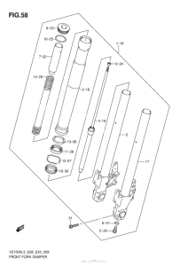 VZ1500 Передняя вилка