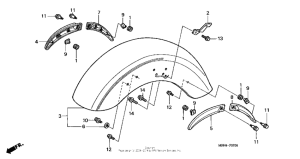 VT1100C3 Переднее крыло