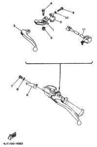 TZ125 Handle switch. lever