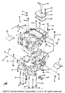 XS400SG Картер двигателя