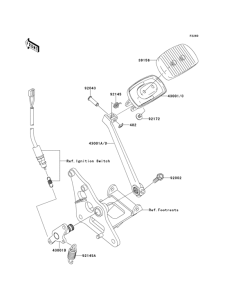  Педаль тормоза